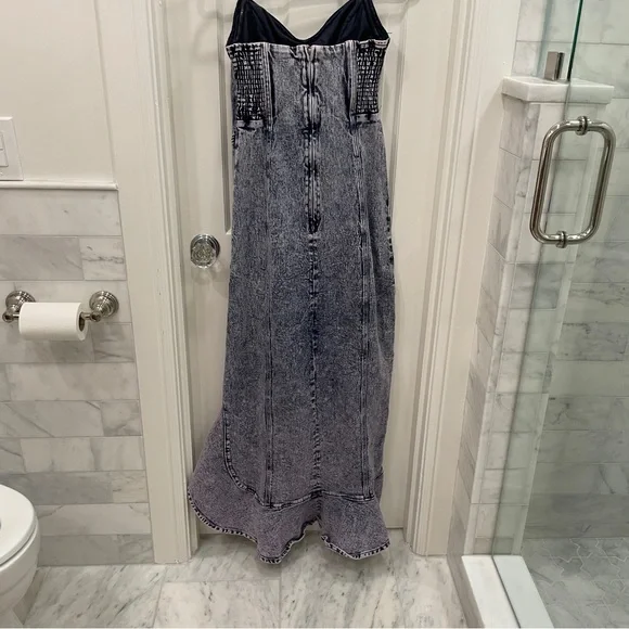 Amanda Uprichard Symone Sweetheart Strapless Gown Pink Acid Size M - Picture 8 of 10